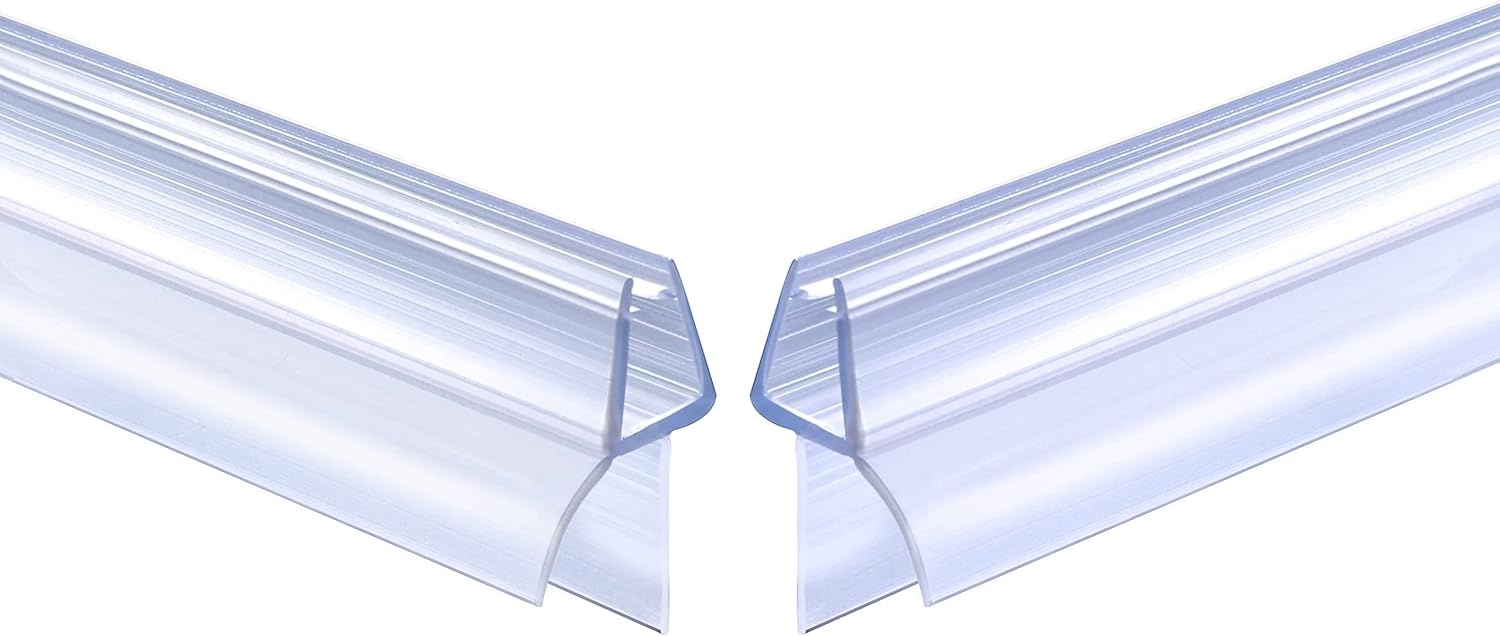 Douchedeur Afdichting 2 x 80 cm voor 4/5/6 mm Glasdikte Transparant