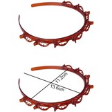 Haarbanden met Clips Rood (Set van 2) - 73% Korting