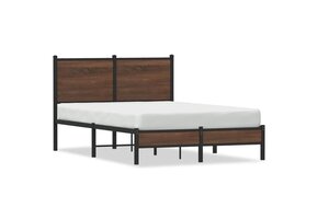 Robuust Bruin Eiken Bedframe (120x200cm) - 34% Korting!