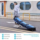 XCMAN Gewatteerde Snowboardtas - Verstelbaar 160-190 cm - Marineblauw