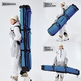 XCMAN Gewatteerde Snowboardtas - Verstelbaar 160-190 cm - Marineblauw