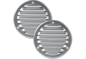 Ventilatierooster 4" Gegalvaniseerd Staal met Insectenhor (2 stuks) - 46% Korting!