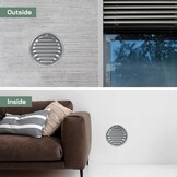 Vent Systems Rooster 4 Inch Gegalvaniseerd Staal - Set van 2 - Inbouw Insectenhor