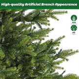 Alupssuc 2FT Kunstkerstboom met sokkel van linnen zak, perfect voor kerstdecoraties, thuis, groen