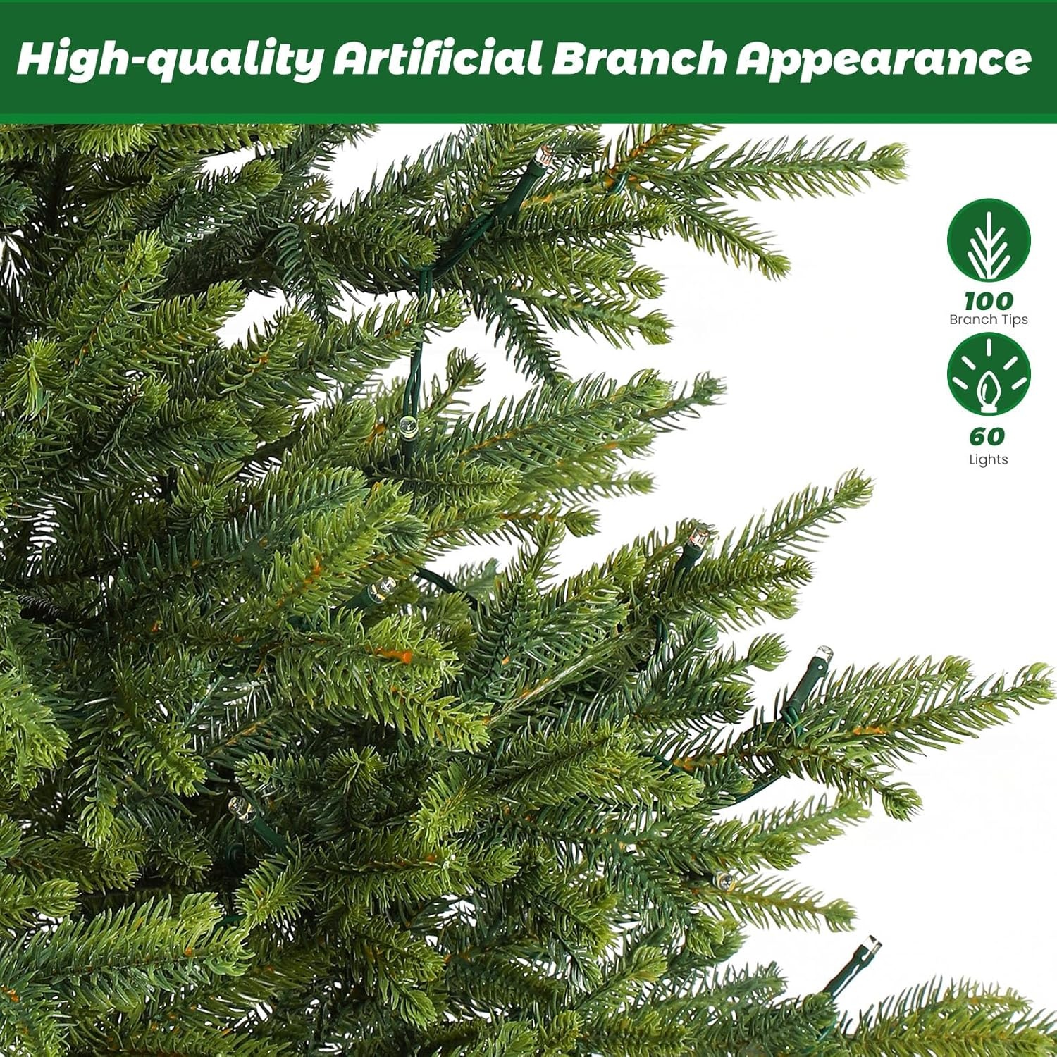 Alupssuc 2FT Kunstkerstboom met sokkel van linnen zak, perfect voor kerstdecoraties, thuis, groen