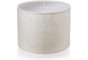Linnen Lampenkap 30cm Wit - Zachte Sfeer, 75% Korting