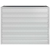 vidaXL Plantenbak verhoogd 100x40x77 cm gegalvaniseerd staal zilver