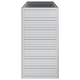 vidaXL Plantenbak verhoogd 100x40x77 cm gegalvaniseerd staal zilver