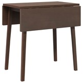 vidaXL Eettafel bruin massief hout rubber