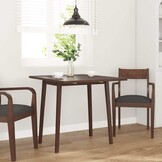 vidaXL Eettafel bruin massief hout rubber