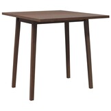 vidaXL Eettafel bruin massief hout rubber