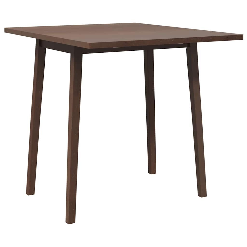 vidaXL Eettafel bruin massief hout rubber
