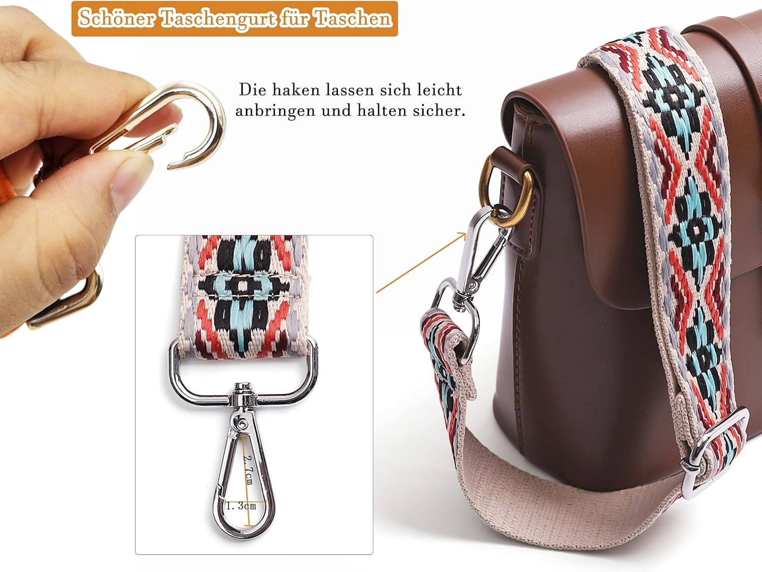 Verstelbare Canvas Schouderband 3.8cm | 75-135cm | Bespaar 71%