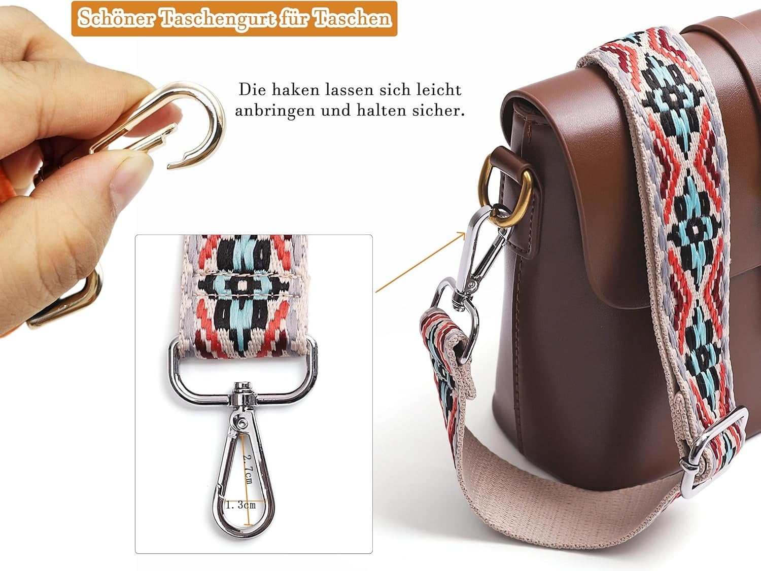 Verstelbare Canvas Schouderband 3.8cm Breed - Vervangende Riem voor Crossbody Tassen en Handtassen