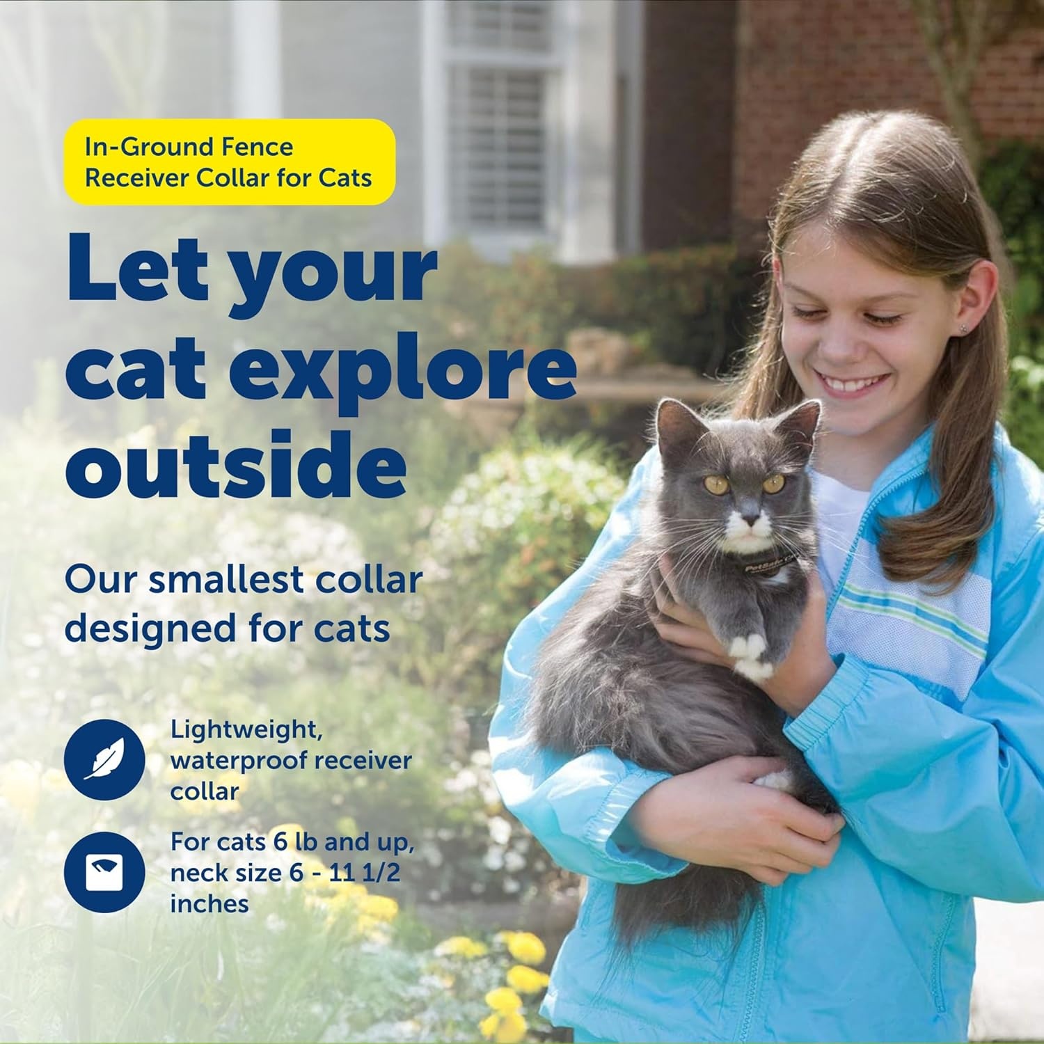 PetSafe Extra Halsband voor Katten - 4 Stimulatieniveaus, Lichtgewicht, Anti-verstikking, Batterijgevoed