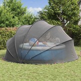 vidaXL Pooldome Zwart 546 x 516 x 250 cm 185T polyester met PU-coating