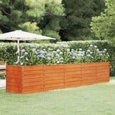 Verhoogde Cortenstaal Plantenbak 400x80x77 cm - 47% Korting!