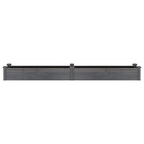 vidaXL Plantenbak verhoogd met voering 240x45x25 cm vurenhout grijs