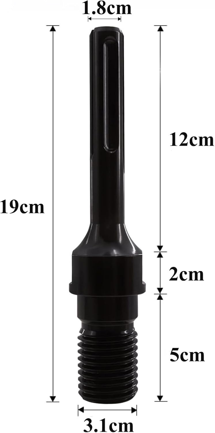SDS Max Adapter voor Kernboor met 1-1/4" UNC schroefdraad - 190mm