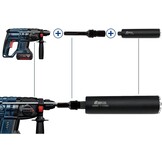 SDS Max Adapter voor Kernboor met 1-1/4" UNC schroefdraad - 190mm
