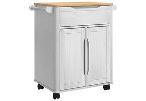vidaXL Keuken Trolley Wit - 59% Korting
