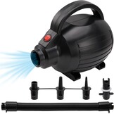 FBSPORT Elektrische luchtpomp, 600 W, elektrische luchtpomp met 4 sproeiers, opblazen en leeglopen, elektrische pomp voor airtrack-mat, luchtmatras, banken, zwemringen, boten, yogaballen, zwembad