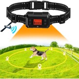 Draadloze GPS Hondenomheining voor buiten met Halsband | IPX7 Waterdicht | Radius 30-999m | Oplaadbaar | Zwart