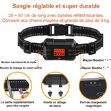 Draadloze GPS Hondenomheining voor buiten met Halsband | IPX7 Waterdicht | Radius 30-999m | Oplaadbaar | Zwart