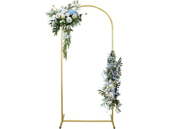 1,8 m bruiloftsboog - elegante bruiloftsboog voor ceremonie, perfect voor bruiloften, tuinfeesten en feesten