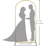 1,8 m bruiloftsboog - elegante bruiloftsboog voor ceremonie, perfect voor bruiloften, tuinfeesten en feesten