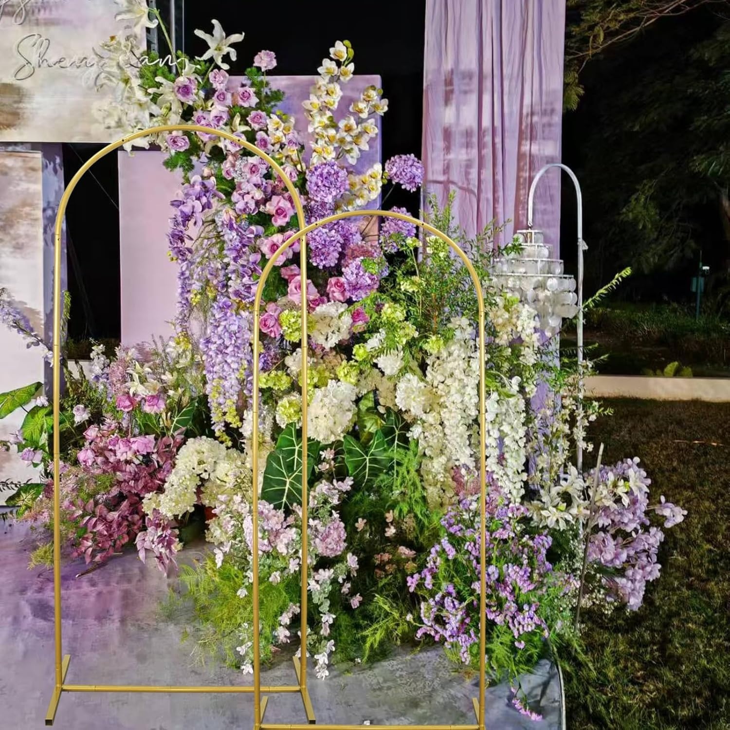 1,8 m bruiloftsboog - elegante bruiloftsboog voor ceremonie, perfect voor bruiloften, tuinfeesten en feesten