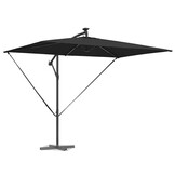 vidaXL Cantilever Banana Parasol Zwart 294 x 200 x 254 cm