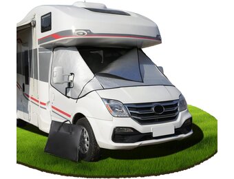 Camper Windschermhoes Zilver met Rits voor Fiat Ducato, Peugeot Boxer, Citroën Jumper X250/290 (2006-2024)