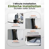 Camper Windschermhoes Zilver met Rits voor Fiat Ducato, Peugeot Boxer, Citroën Jumper X250/290 (2006-2024)
