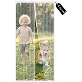 Auxmir Magnetisch muggennet, 80 x 200 cm, gordijn tegen insecten, voordeur, terrasdeur, luchtdoorlatend, automatische sluiting met fijn net, wit