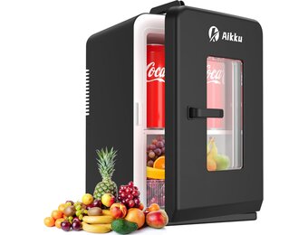 Mini-koelkast, 15 liter, thermo-elektrische kleine koelkast voor thuis, kantoor, camping en auto