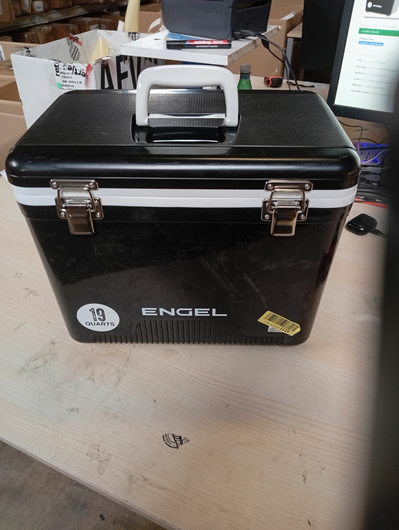 ENGEL Koelbox 19qt (18 liter), lekvrij, luchtdicht, droogkastkoeler voor kamperen, vissen, wandelen, kleine hardshell-lunchboxkoeler voor dames en heren