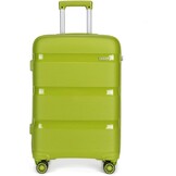 Kono 24 inch Trolley Koffer Lichtgewicht PP Hardcase met 4 Spinnerwielen en TSA-slot - Crème