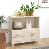 vidaXL Dressoir HAMAR 85x35x80 cm massief grenenhout honingbruin