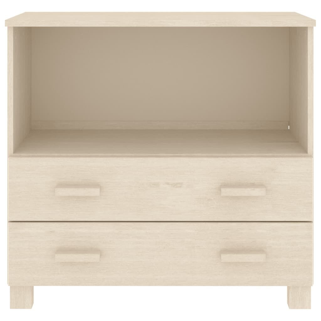 vidaXL Dressoir HAMAR 85x35x80 cm massief grenenhout honingbruin