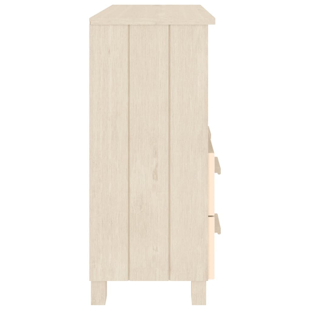 vidaXL Dressoir HAMAR 85x35x80 cm massief grenenhout honingbruin