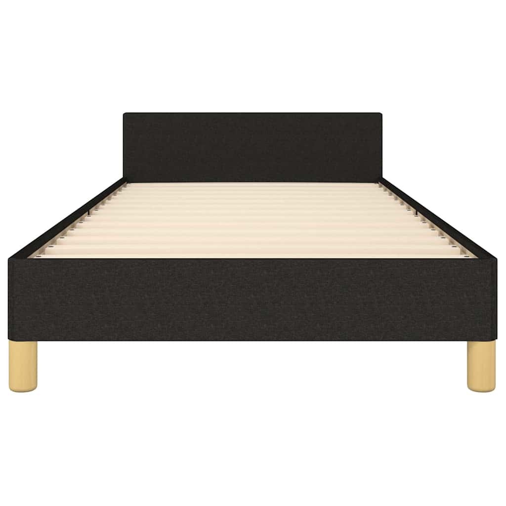 vidaXL Bedframe zonder matras 100x200 cm stof zwart
