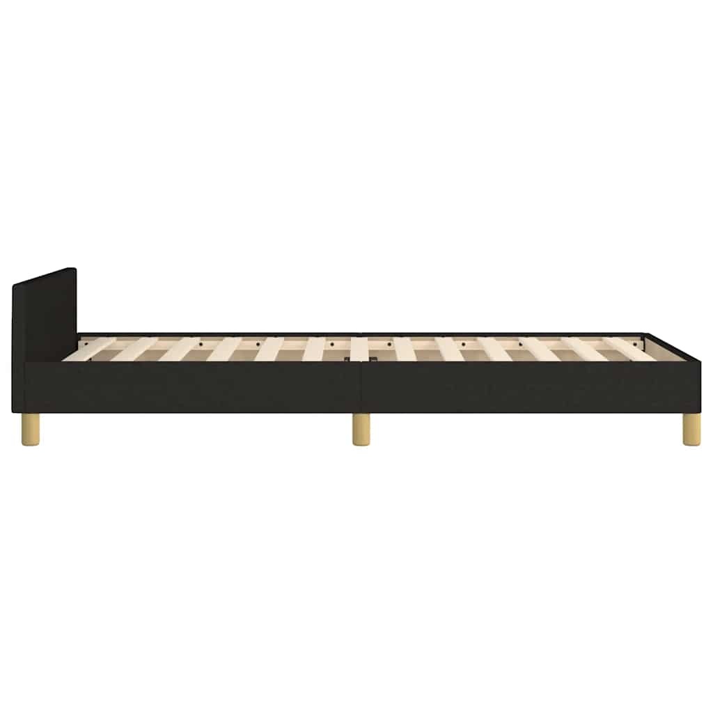vidaXL Bedframe zonder matras 100x200 cm stof zwart