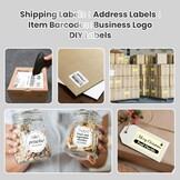 vretti Professionele thermische labelprinter met wifi en USB, zonder cartridge, 70% besparend, 3x levensduur, 99,99% succesvol scannen, compatibel met Amazon, DHL, eBay, Shopify