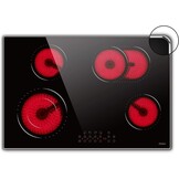 Hobsir Keramische Kookplaat 60 cm met 4 Zones, 6600W en Touch Control