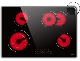 Hobsir Keramische Kookplaat 60 cm met 4 Zones, 6600W en Touch Control