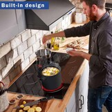 Hobsir Keramische Kookplaat 60 cm met 4 Zones, 6600W en Touch Control