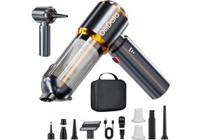 Draadloze Handstofzuiger Auto/Huis: 27000PA, Blaasfunctie, HEPA - 28% Korting!