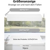 70 x 170 cm, badkuipafdekking tot 6 kg belastbaar, 7 mm pvc, opvouwbare badplank, isolatieplaat, stofdicht, waterdicht, voor huis, badkuip, badkamer, spa, wit
