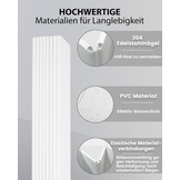 70 x 170 cm, badkuipafdekking tot 6 kg belastbaar, 7 mm pvc, opvouwbare badplank, isolatieplaat, stofdicht, waterdicht, voor huis, badkuip, badkamer, spa, wit